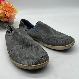 OluKai Nohea Gray Mush Slip On Loafer Size 10.5. MCL2911C